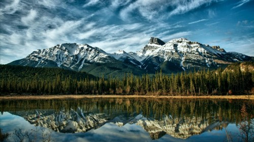 Alberta mountains canada 1920x1080 wallpaper 9195