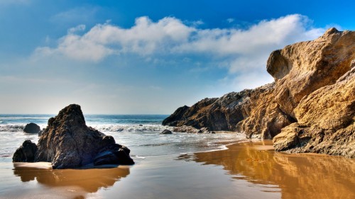 Beautiful beach in malibu 1920x1080 wallpaper 10839