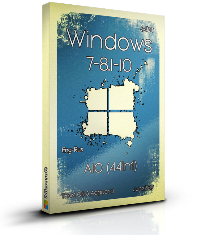 [Win] Windows 7-8.1-10 Aio (44in1) X64 Eng-rus June 2017 64