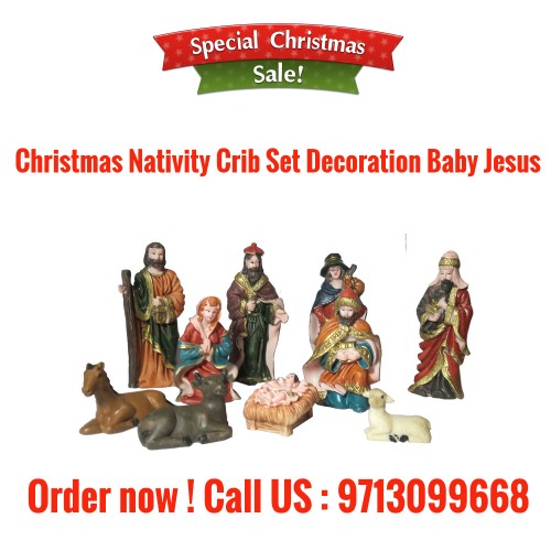 Christmas crib nativity set