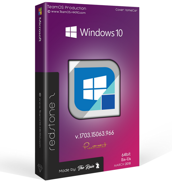 Microsoft Windows 10 Pro Rs2 V.1703 (x64) March2018 V.2 Pre-activated 82suJ