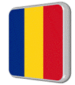 romania flag icon animation