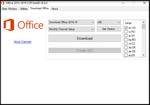 04 Office 2013 2019 C2R Install