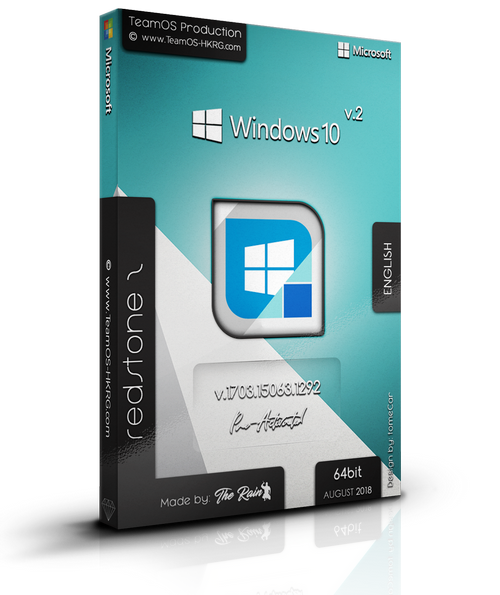 Windows 10 Pro RS2 v.1703.15063.1292 Aug2018 V.2 Pre-Activated G1Aet