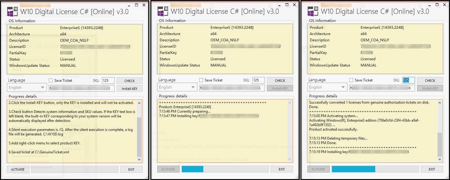 Direct Windows 10 Digital License C Version 3 0 0 0 Portable