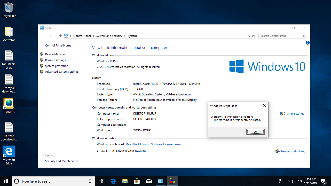 Windows 10 пользователи и группы. Операционная система Windows 10 Pro x64. Панель управления система виндовс 10. Активатор Windows 10 Pro x64. Windows 10 Team.