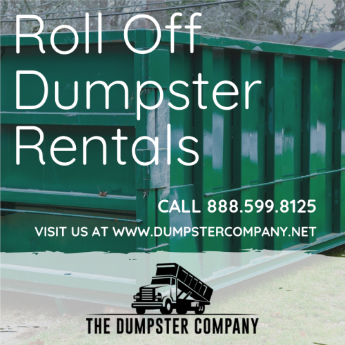 Roll Off Dumpster Rentals
https://dumpstercompany.net

The Dumpster Company is a nationally recognized dumpster rental company that focuses on providing you with same day roll-off dumpsters that you need quickly and efficiently for an affordable price.

roll off dumpster rentals, roll off container rentals,  same day dumpster rentals, dumpster rental company, affordable roll off dumpsters, cheap roll off dumpster