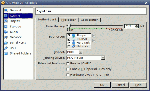 OS2Warp 4.52 settings