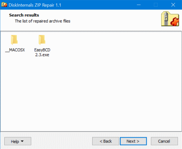 Extracting file failed