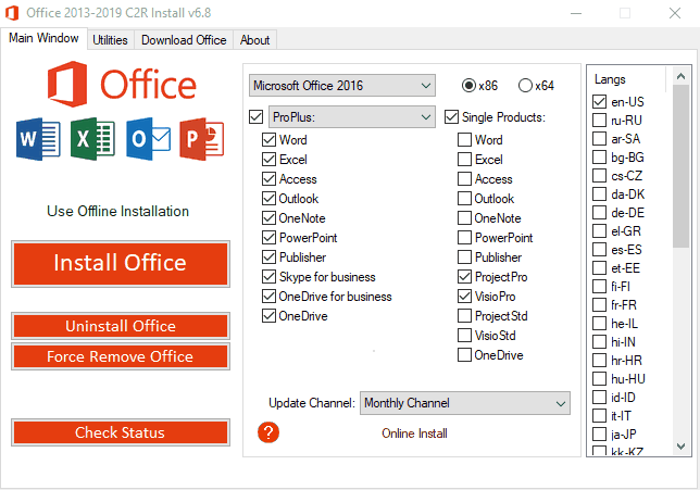 Genuine Microsoft Office 2019 Installer + ACTIVATION One Click Install –  QUANTUM OBD