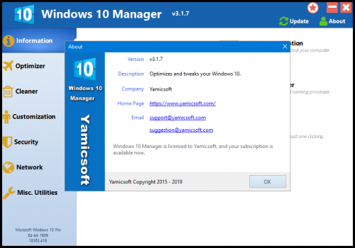 08 Yamicsoft Windows 10 Manager