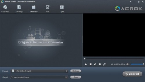 acrok video converter ultimate main
