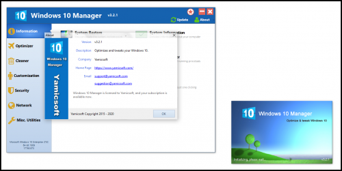 11 Yamicsoft Windows 10 Manager