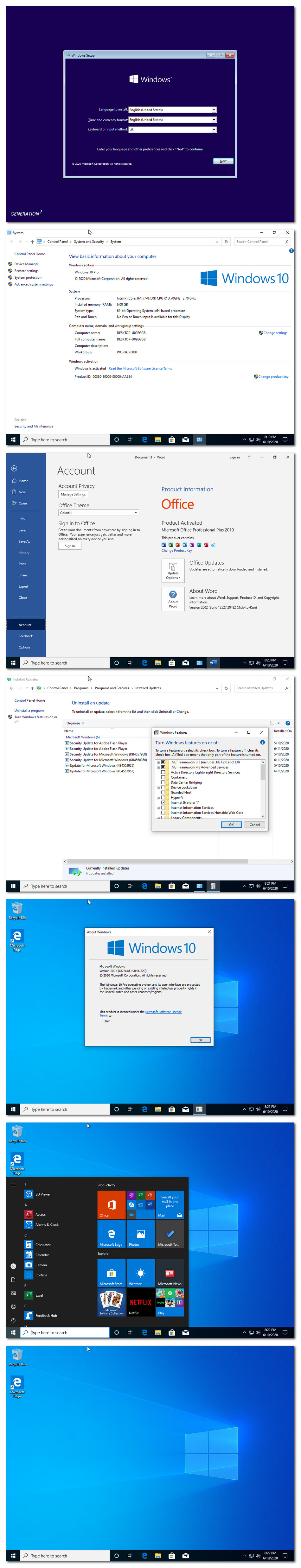 Torrent) Windows 10 Pro X64 incl Office 2019 en-US JUNE 2020 - MHH AUTO -  Page 1