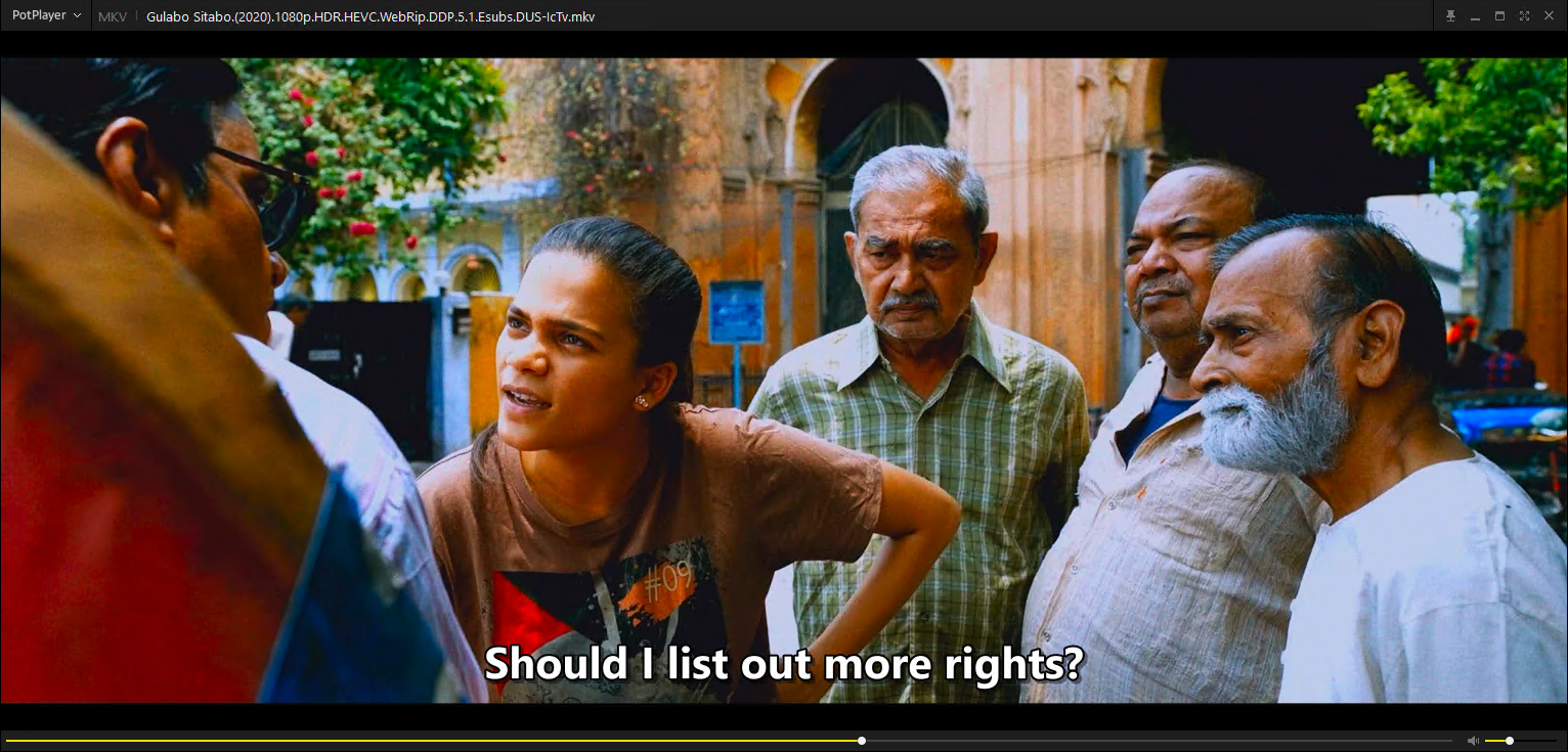 Gulabo Sitabo (2020) 1080p HDR HEVC HDRip DDP 5 1 Esubs-Team DUS Gulabo Sitabo (2020) 1080p HDR HEVC HDRip DDP 5 1 Esubs-Team DUS