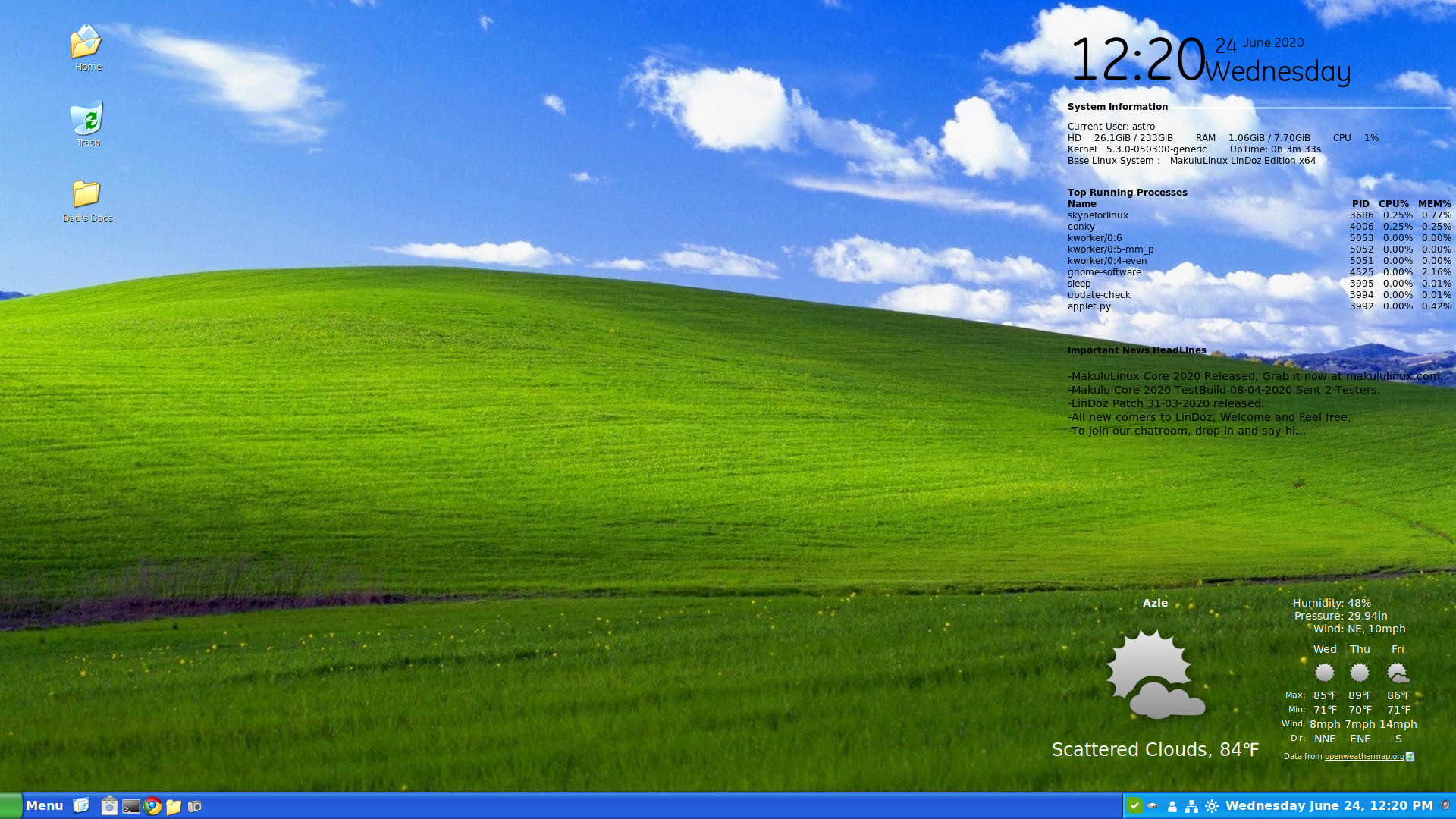 Фон Windows XP