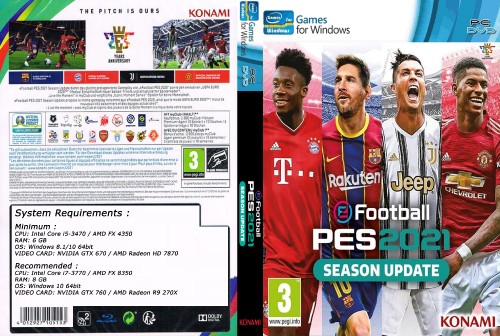 PES 2021 (2020) PC COVER 1