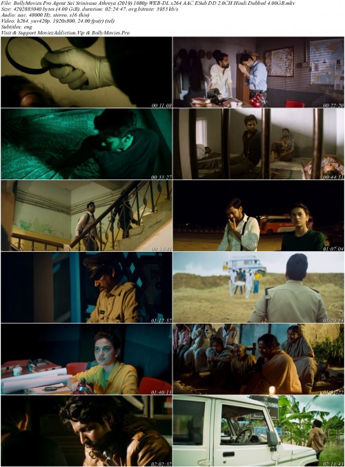BollyMovies.Pro Agent Sai Srinivasa Athreya (2019) 1080p WEB DL x264 AAC ESub DD 2.0CH Hindi Dubbed 
