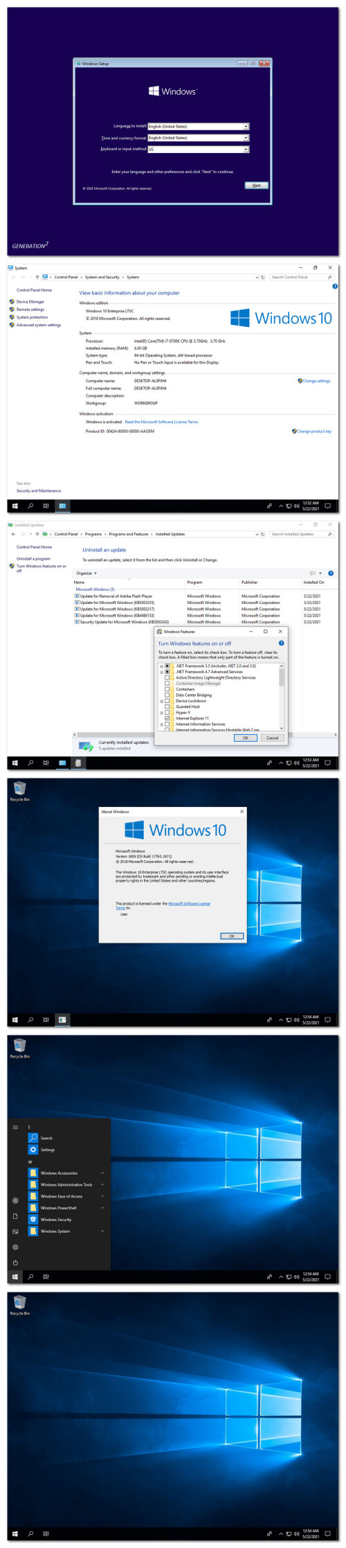 Windows 10 Enterprise LTSC 2019 X64 en-US MAY 2021 {Gen2}