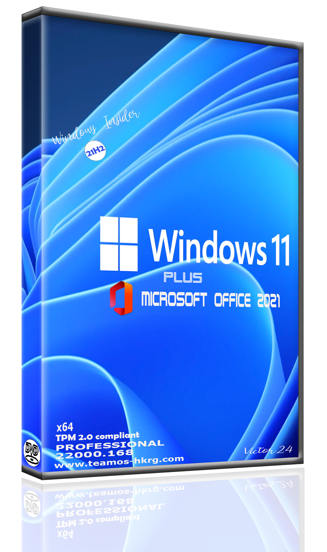 Windows 11 PRO 22000.168 21H2 TPM 2.0 + Office2021 x64 En-US Pre-activated