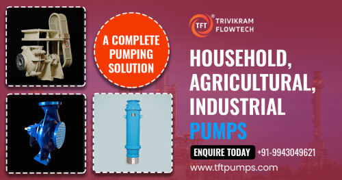 Authorized supplier & exporter for household, agricultural, & industrial pumps at an affordable price. Compatible with corrosive or explosion-proof environments. Find a pump for your industry!

Find the right solution for your processing needs, call us at +91-9943049621

https://tftpumps.com/