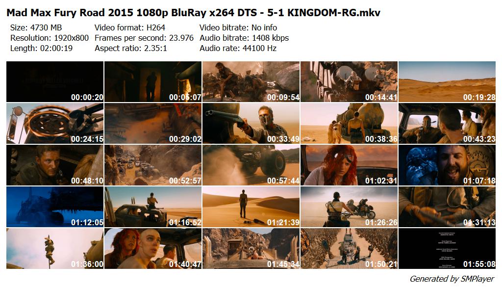 Mad Max Fury Road 2015 1080p BluRay x264 DTS - 5-1 KINGDOM-RG