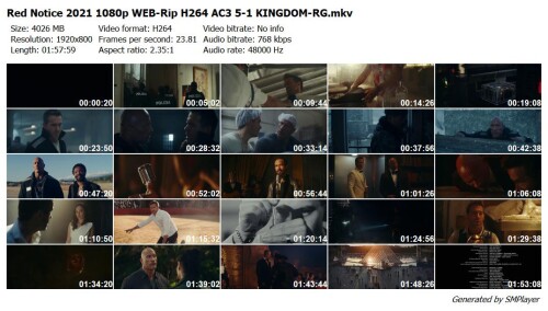 Red Notice 2021 1080p WEB Rip H264 AC3 5 1 KINGDOM RG preview