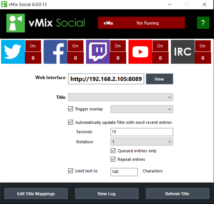Vmix значение 0. Vmix интерфейс. vmix интерфейс обзор. vmix social. vmix title designer.