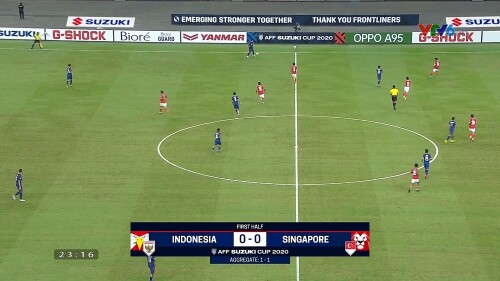 AFF Suzuki Cup 2020 Semifinal 1 Leg 2 Indonesia v Singapore 1st Half.ts