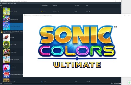 Sonic Colours on Yuzu