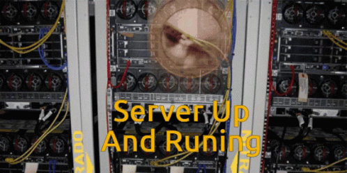 server runing server up and running