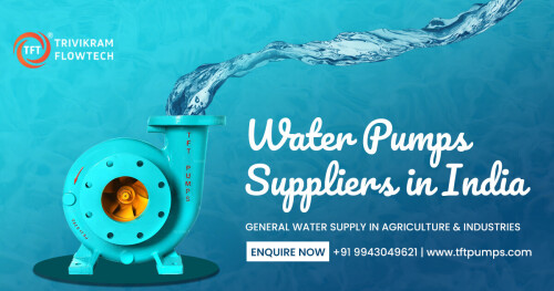 Water pumps for home, garden, high-rise building, construction, agriculture, and industrial. Efficient water pumps for all kinds of applications like agriculture pumps, industrial pumps. High-quality long-lasting pumps.

Enquire Now at +91-9943049621

https://tftpumps.com