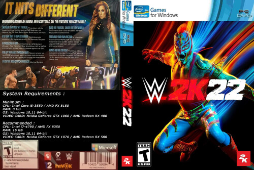 WWE 2K22 (2022) PC COVER 1