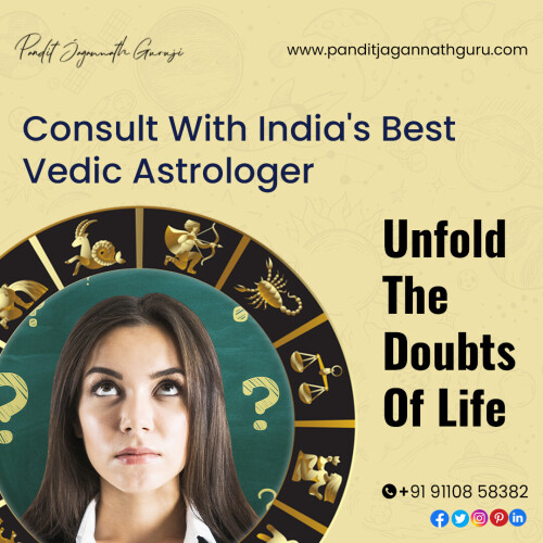 Consult with India's best Vedic astrologer to unfold the doubts of life. Get an accurate astrology reading. He will tell you the past as it was. The present as it is & the future as it will be. Visit: https://www.panditjagannathguru.com