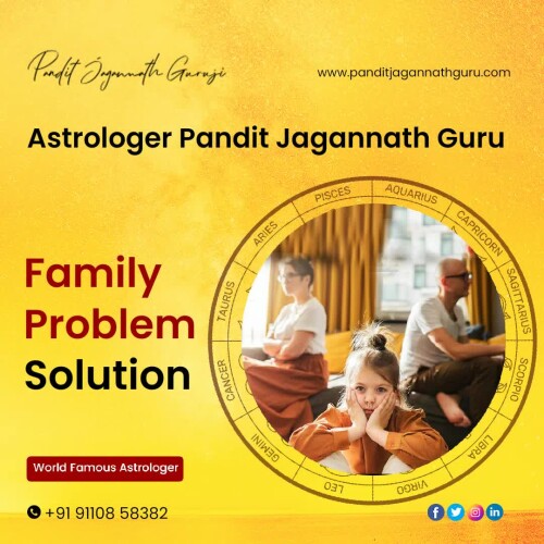 If you always have problems in your family, find out the reason behind your worries through astrology. Pandit Jagannath Guru, an astrologer in India analyzes the causes of your problems. More Info: https://www.panditjagannathguru.com/