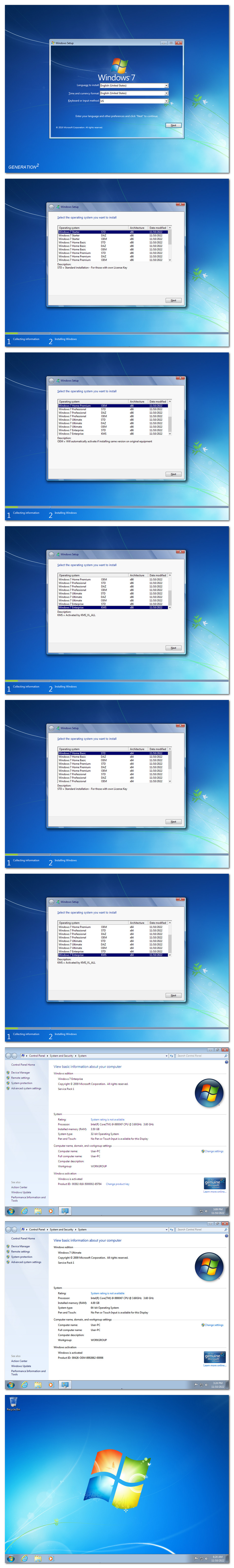 Windows 7 SP1 DUAL BOOT 31in1 OEM ESD en US NOV 2022 Gen2