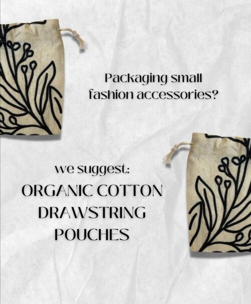 Cotton Drawstring Pouches For Eco Friendly Packaging