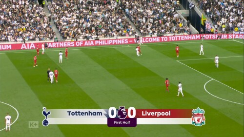 EPL 2023 24 MD7 Tottenham v Liverpool 1st Half K+