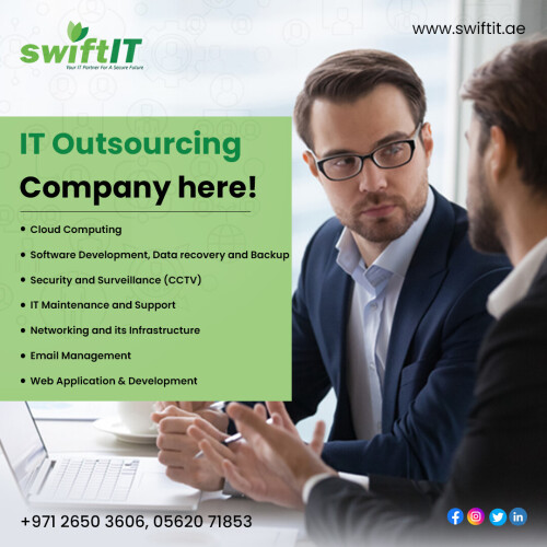 One of the top IT outsourcing companies in Abu Dhabi is SwiftIT. Contact us right away for the best services.

Feel free to get in touch with us:

📱 +971-26503606, 0562071853

🌐 https://swiftit.ae/