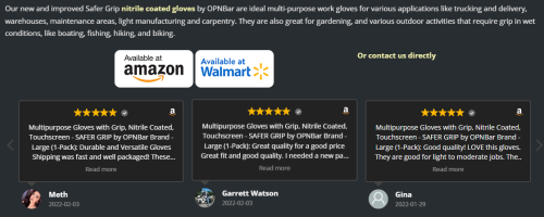 Here are the many benefits of nitrile-coated hiking gloves and how they have become an essential companion for outdoor enthusiasts. Safer Grip Gloves by OPNBar are ideal multi-purpose work gloves for various applications like trucking and delivery, warehouses, maintenance areas, light manufacturing and carpentry. They are also great for gardening, and various outdoor activities that require grip in wet conditions, like boating, fishing, hiking, and biking.