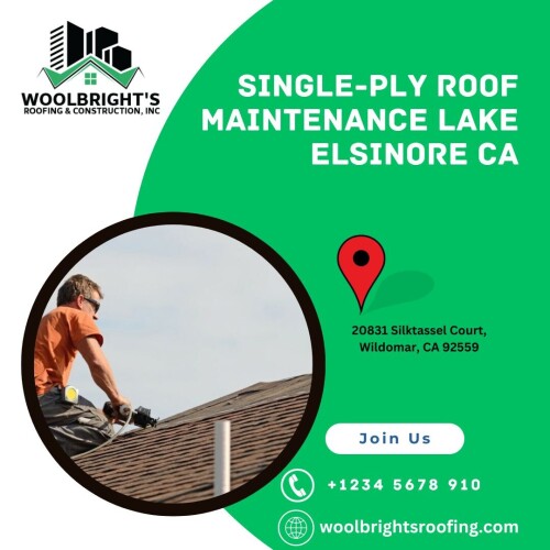 Ensure the longevity of your single-ply roof in Lake Elsinore, CA with our professional maintenance services. Proactive care for lasting durability and weather resistance.
Visit us: https://woolbrightsroofing.com/importance-of-single-ply-roof-maintenance/