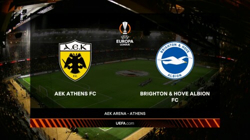UEFA Europa League 2023 24 Gr B MD5 AEK Athens v Brighton FEED joshp79