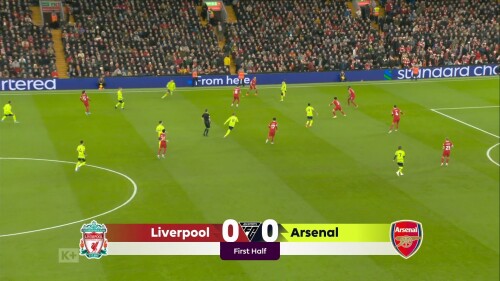 EPL 23 24 MD18 Liverpool v Arsenal 1st Half K+
