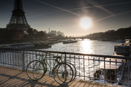 bridge eiffel tower boats