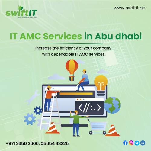 You can find knowledgeable experts and assistance at SwiftIT, the best service company in IT AMC Abu Dhabi. Provides IT infrastructure, hardware and software support, servers and storage, network, repair and maintenance services.

Feel free to get in touch with us:

📱 +971-26503606, 0562071853

🌐 https://swiftit.ae/