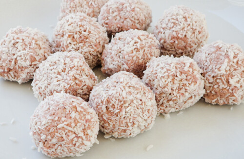 Strawberry Coconut Balls