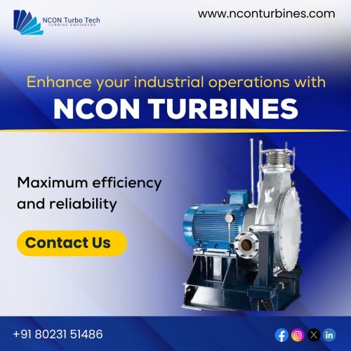 Enhance your industrial steam turbine operations with Ncon Turbines.