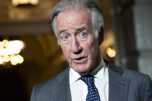 UNITED STATES - OCTOBER 1: Rep. Richard Neal, D-Mass., leaves a meeting of President Joe Biden and the House Democratic Caucus on the infrastructure bill in the U.S. Capitol on Friday, October 1, 2021. (Photo By Tom Williams/CQ-Roll Call, Inc via Getty Images)