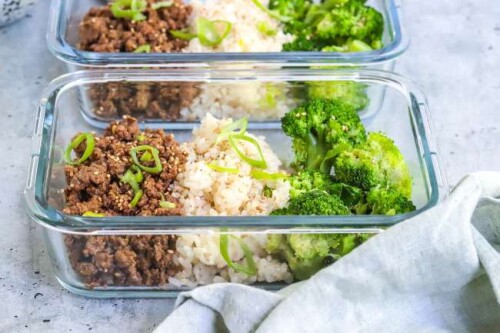 ground beef korean meal prep bowls5