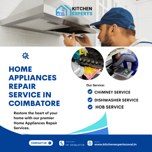 Kitchen Experts Covai provides top-notch home appliance repair services in Coimbatore, guaranteeing that your kitchen equipment work perfectly. With our expert specialists, we offer dependable and rapid repairs for a wide range of home appliances. Our dedication to excellent service and customer satisfaction makes us the first choice for all your appliance repair requirements. Kitchen Experts Covai provides timely, competent, and economical home appliance repair services in Coimbatore. 

Visit Us: https://kitchenexpertscovai.in/